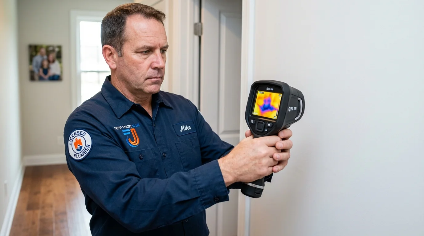 Thermal imaging leak detection by Johns Plumbing LLC in Palo Pinto